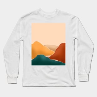 Warm Mountains Long Sleeve T-Shirt